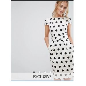 New Polka dot midi dress